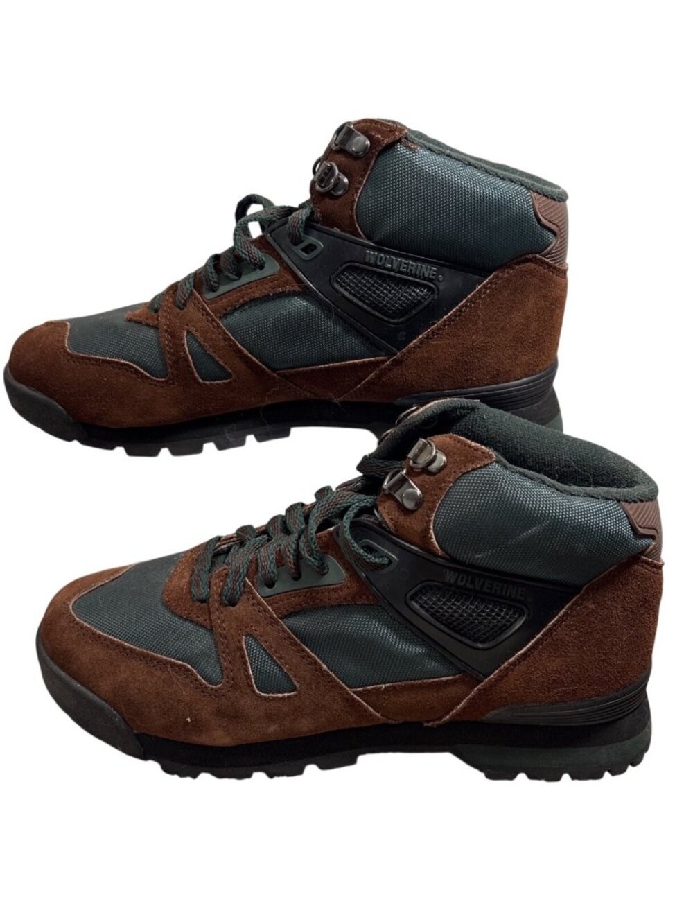 Wolverine Hiking Boots Mens Size 7 Brown & Green Hiking Boots
